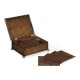 Dark Oak Placemats Box with Woven Effect