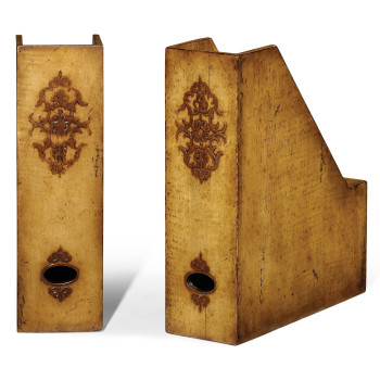 Pair of Box File Bookends (Raised veneer)
