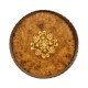 Large Circular Seaweed Marquetry Tray