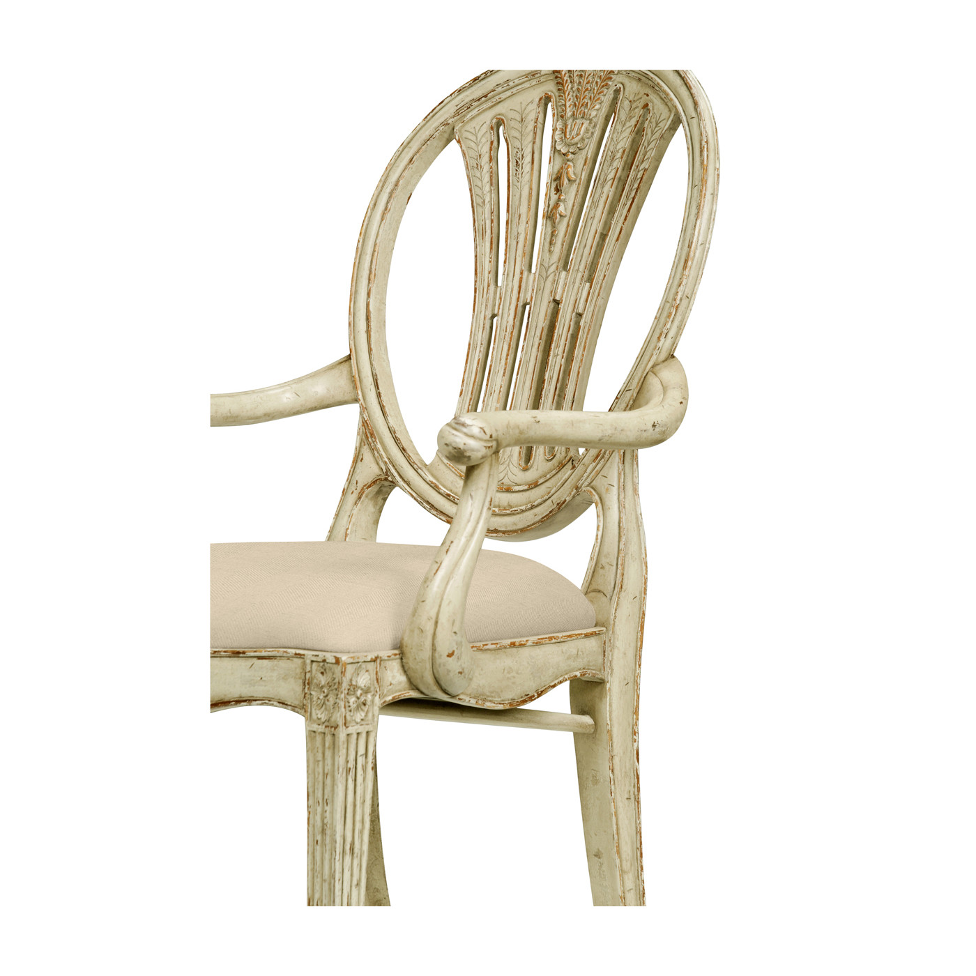 Hepplewhite Wheatsheaf Country Sage Arm Chair