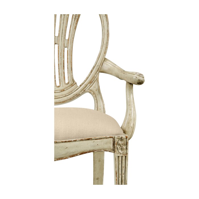 Hepplewhite Wheatsheaf Country Sage Arm Chair