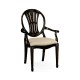 Hepplewhite Wheatsheaf Honey Black Arm Chair