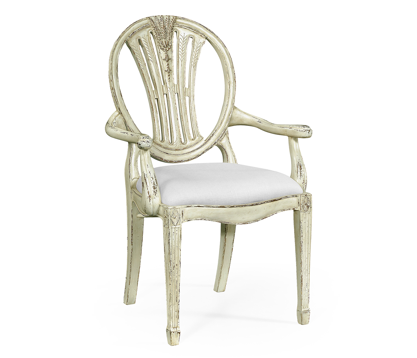 Hepplewhite Wheatsheaf Off-White Arm Chair
