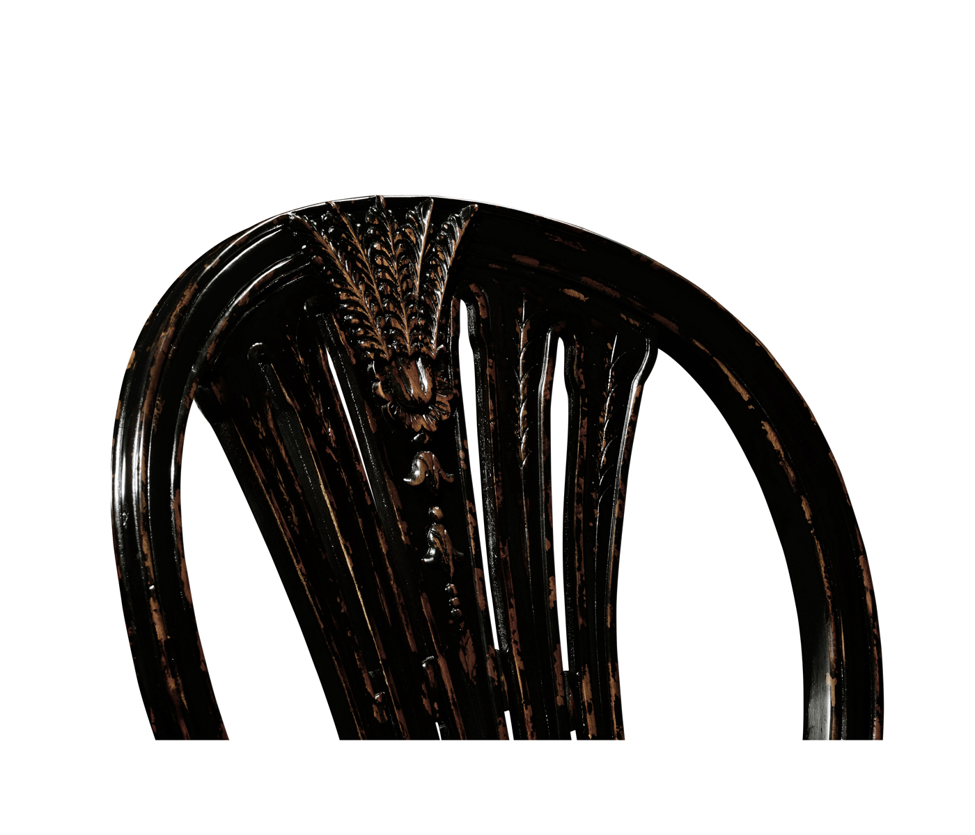 Hepplewhite Wheatsheaf Honey Black Side Chair