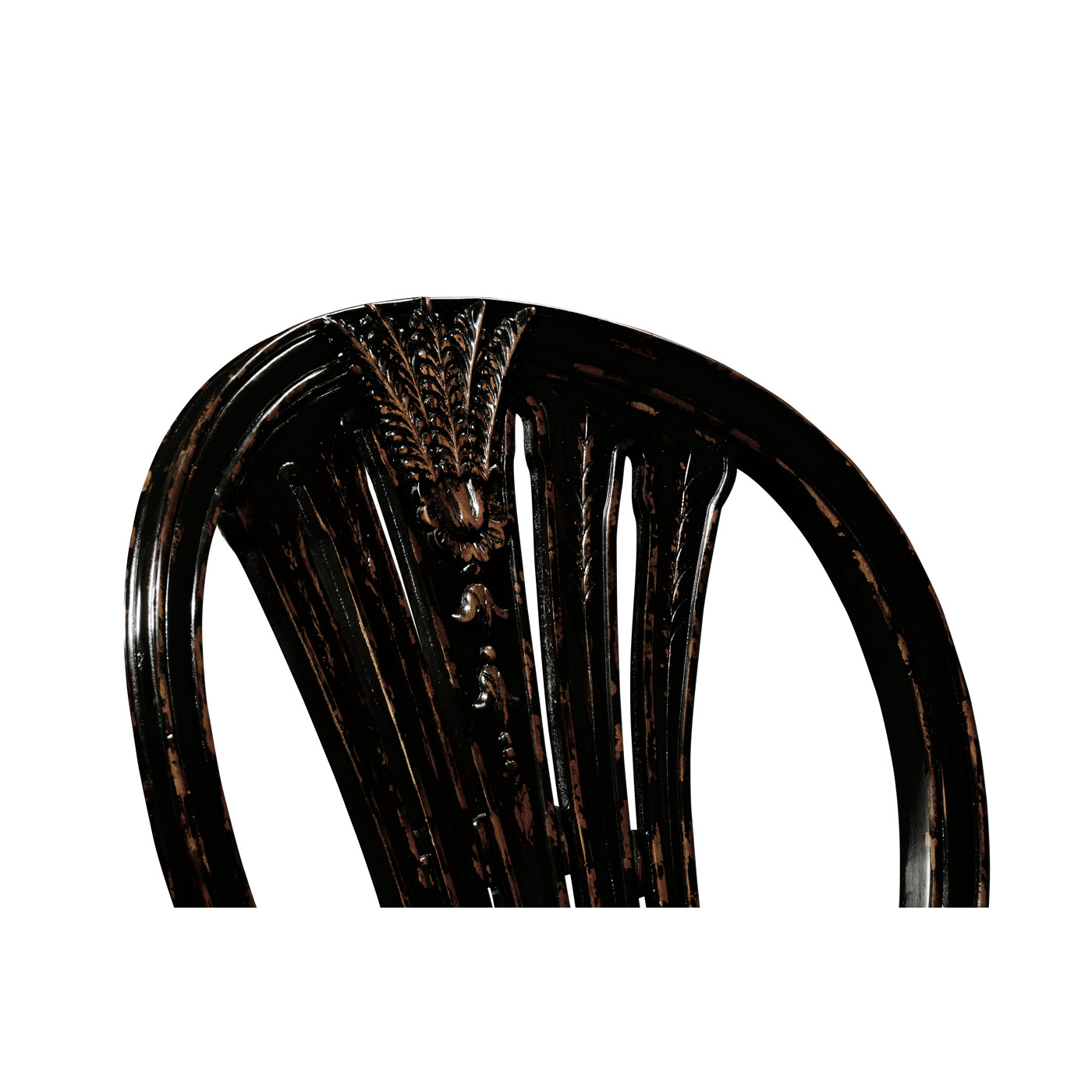 Hepplewhite Wheatsheaf Honey Black Side Chair