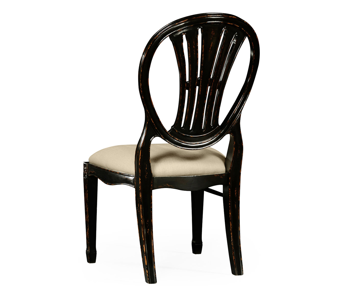 Hepplewhite Wheatsheaf Honey Black Side Chair