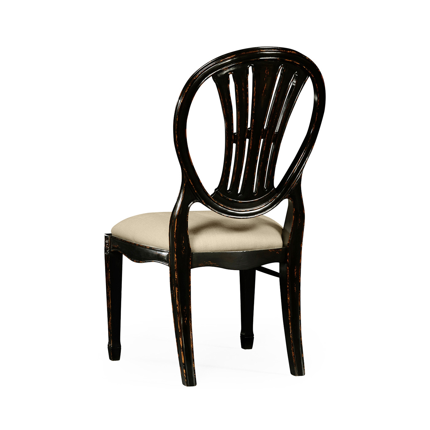 Hepplewhite Wheatsheaf Honey Black Side Chair