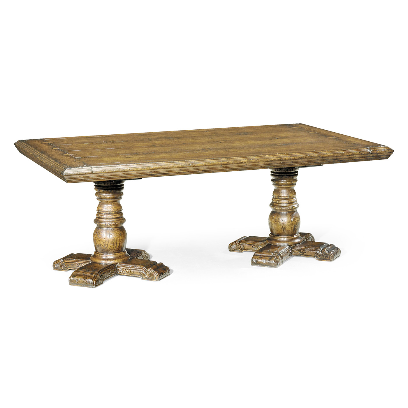 Twin Baluster Natural Oak Coffee Table
