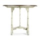 White rub-through tilt top table