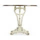 White rub-through tilt top table