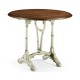 White rub-through tilt top table