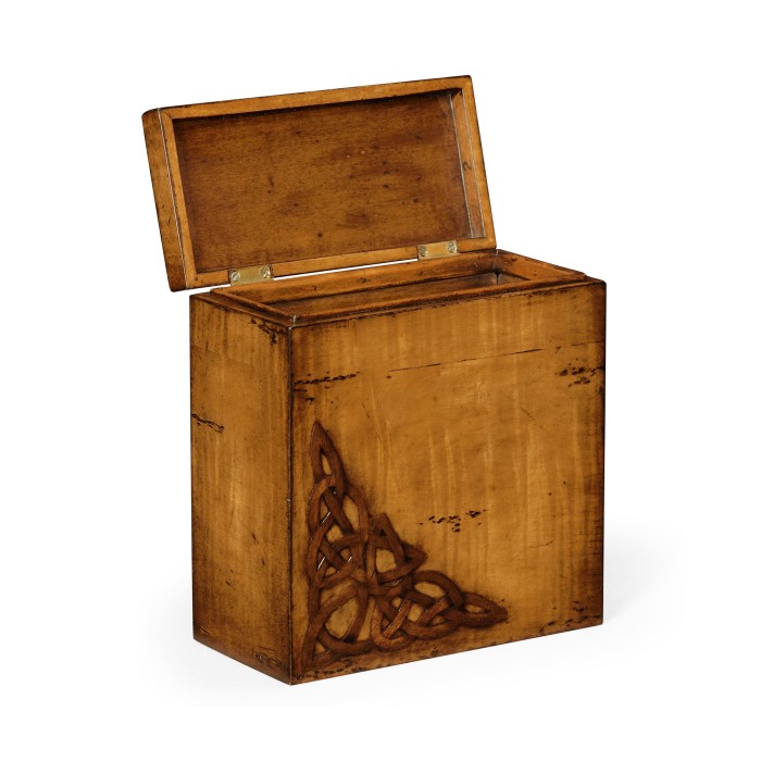 Raised Celtic Veneer Tall Box