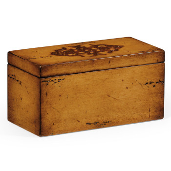 Raised Celtic Veneer Narrow Rectangular Box