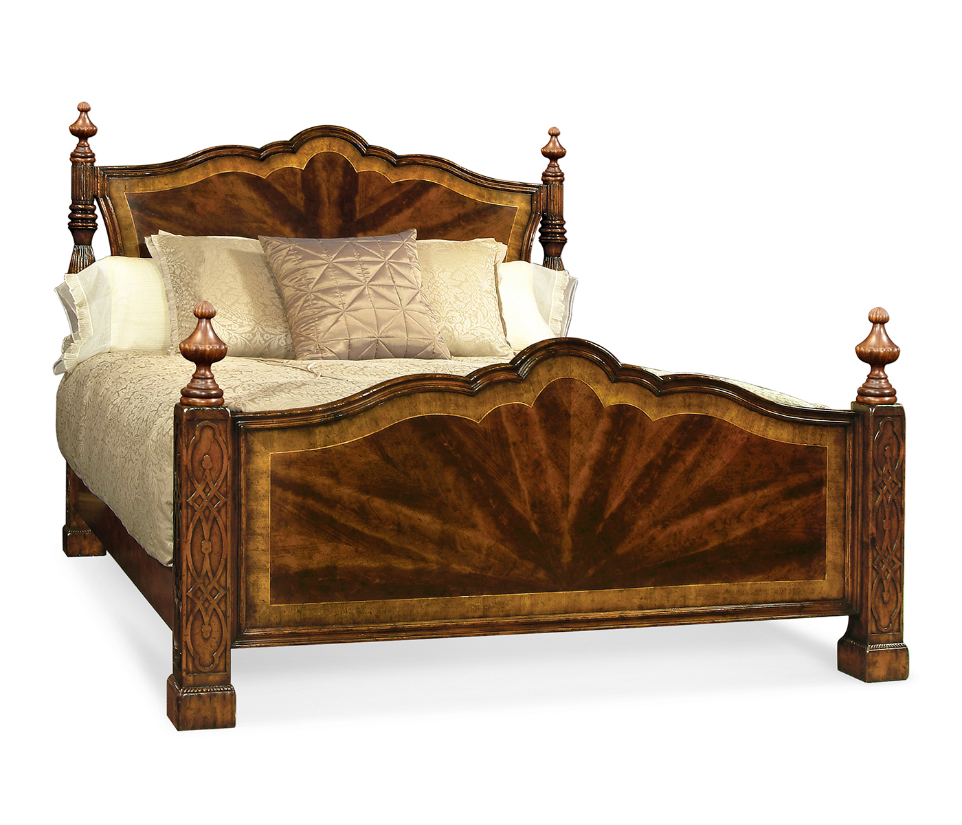 Four Poster Mahogany Cali King Bed