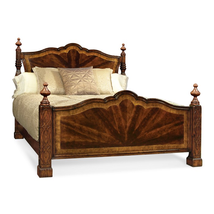 Four Poster Mahogany Cali King Bed