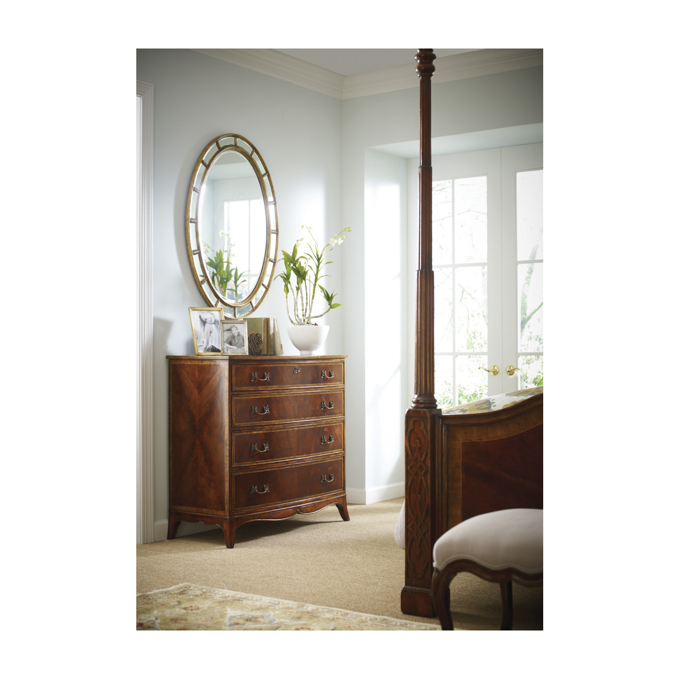 Four Poster Mahogany Cali King Bed