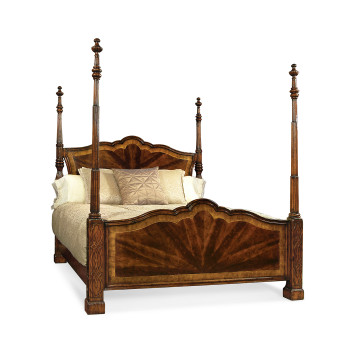 Four Poster Mahogany UK King  Bed