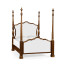 Four Poster Mahogany UK Queen Bed