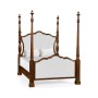 Four Poster Mahogany UK Queen Bed
