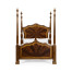Four Poster Mahogany UK Queen Bed