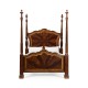 Four Poster Mahogany UK Queen Bed