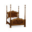 Four Poster Mahogany UK Queen Bed
