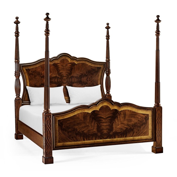 Four Poster Mahogany US King Bed