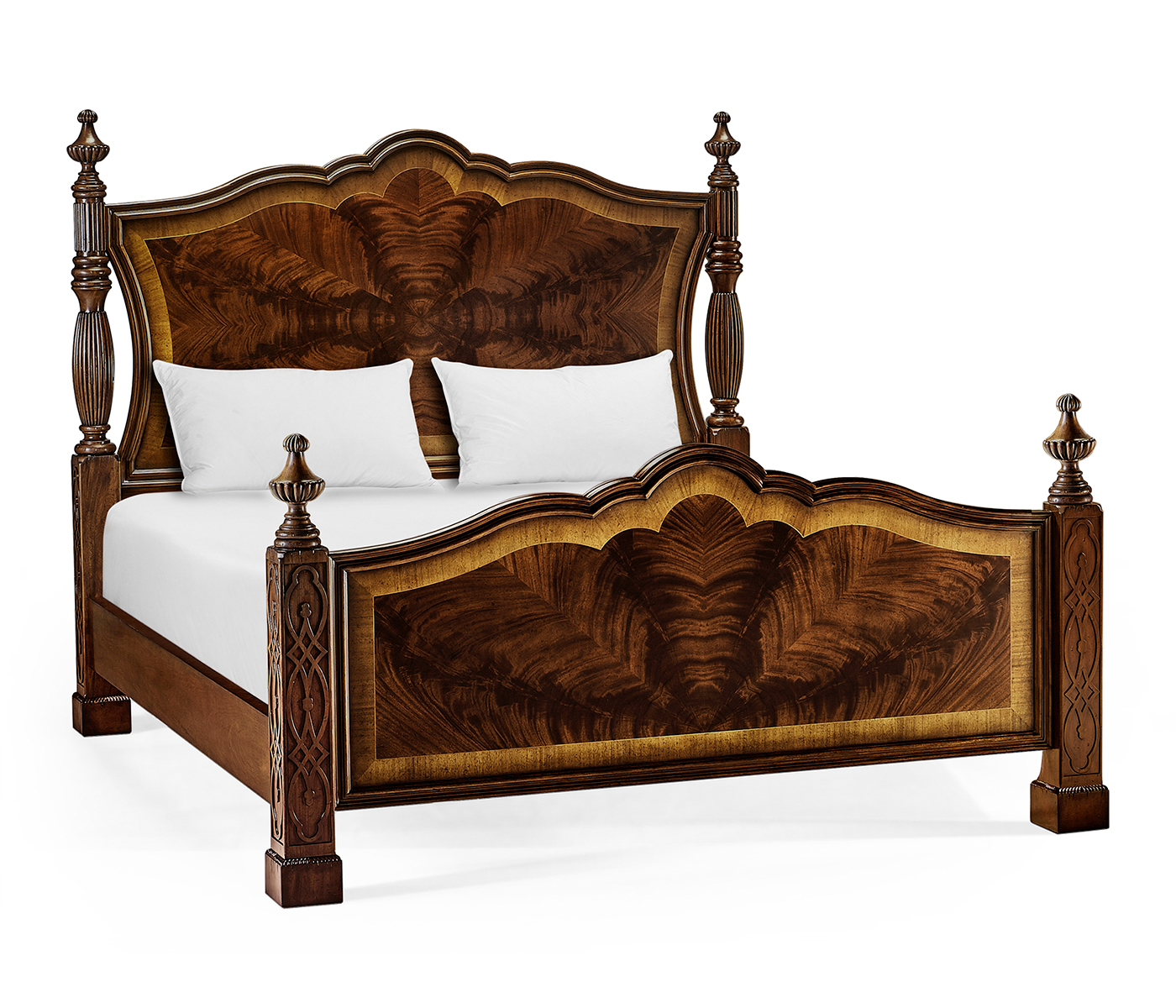 Four Poster Mahogany US King Bed
