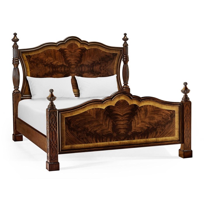 Four Poster Mahogany US King Bed