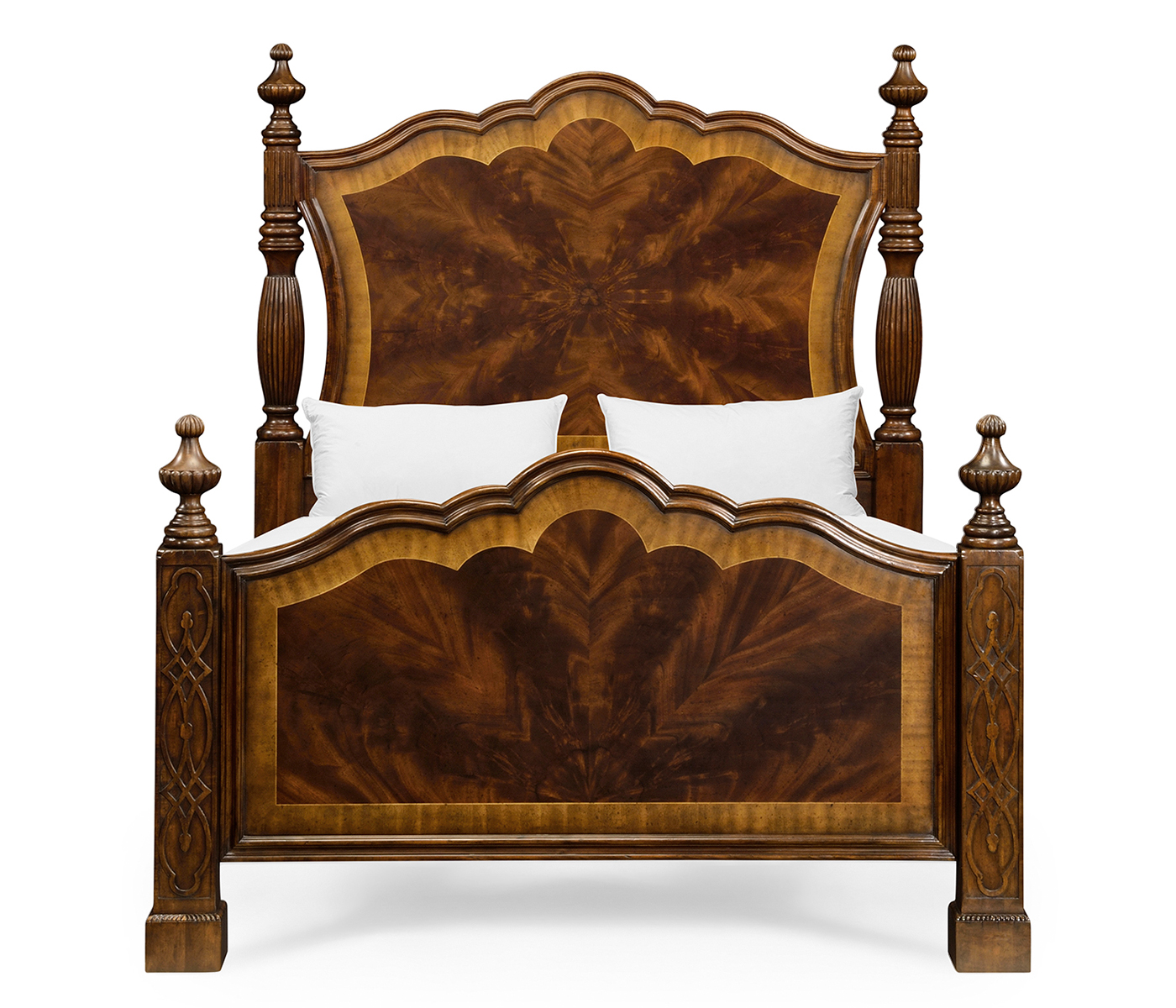 Four Poster Mahogany US Queen Bed