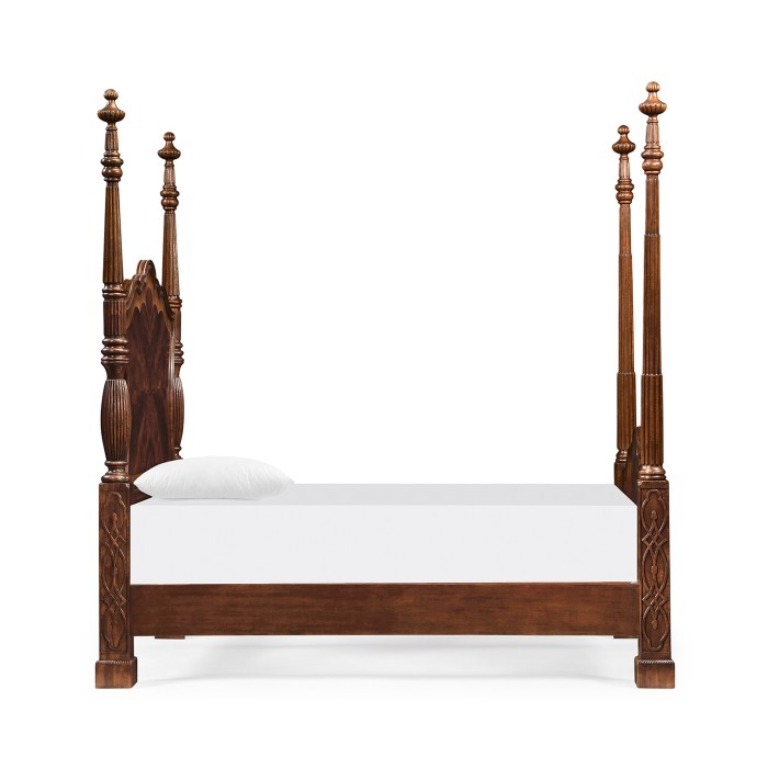 Four Poster Mahogany US Queen Bed
