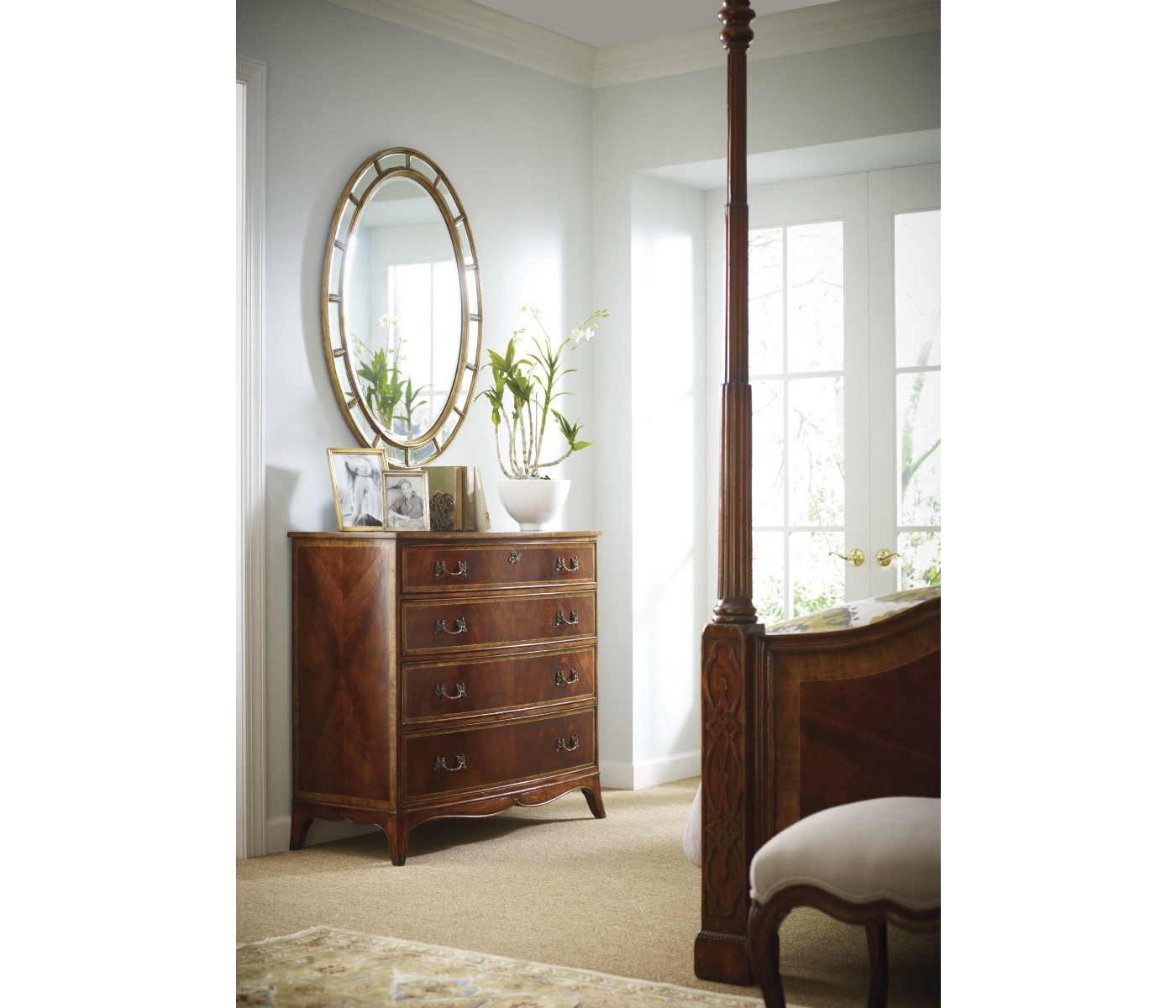 Four Poster Mahogany US Queen Bed