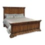 Serpentine Walnut UK King Bed