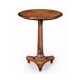 William IV round satinwood lamp table