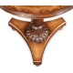 William IV round satinwood lamp table
