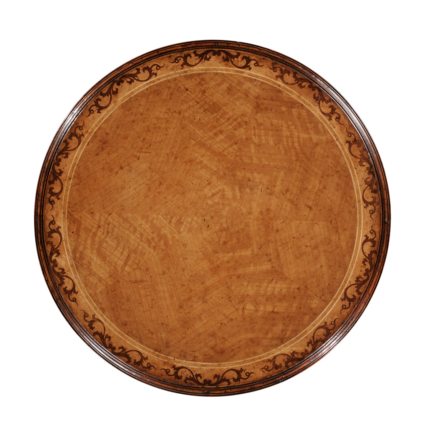 William IV round satinwood lamp table