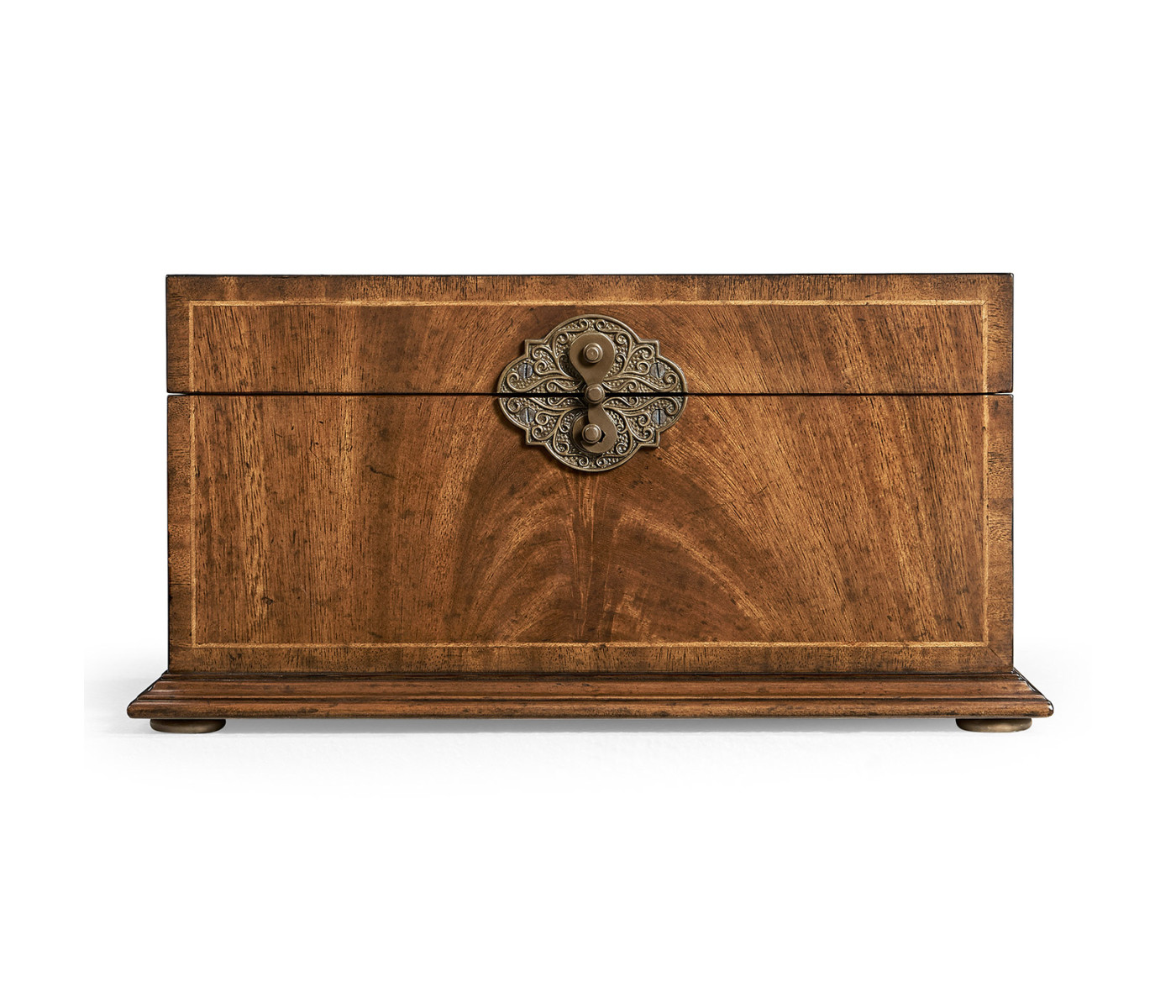 Rectangular Crotch Walnut Jewellery Box