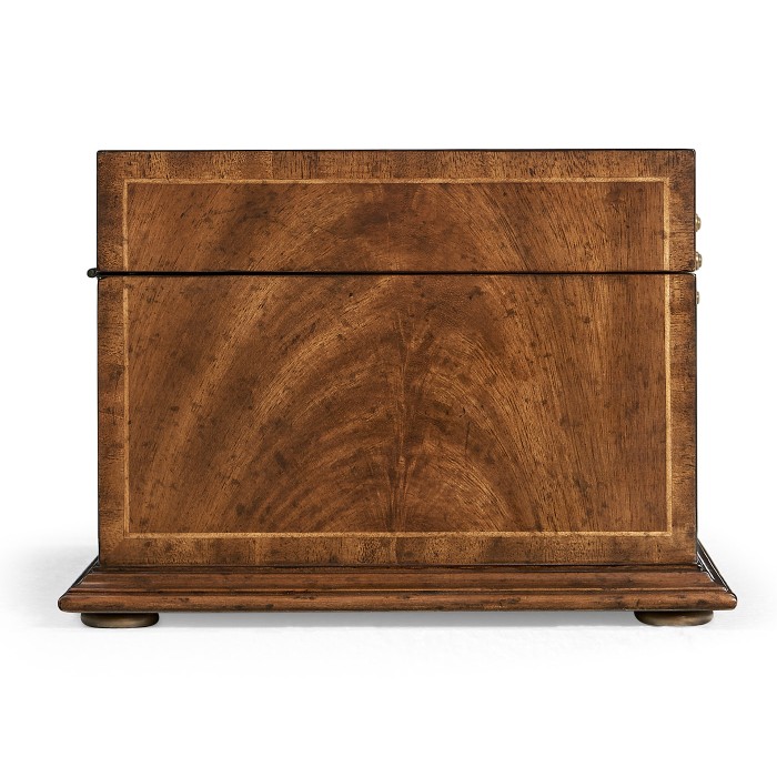 Rectangular Crotch Walnut Jewellery Box