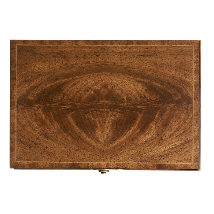 Rectangular Crotch Walnut Jewellery Box
