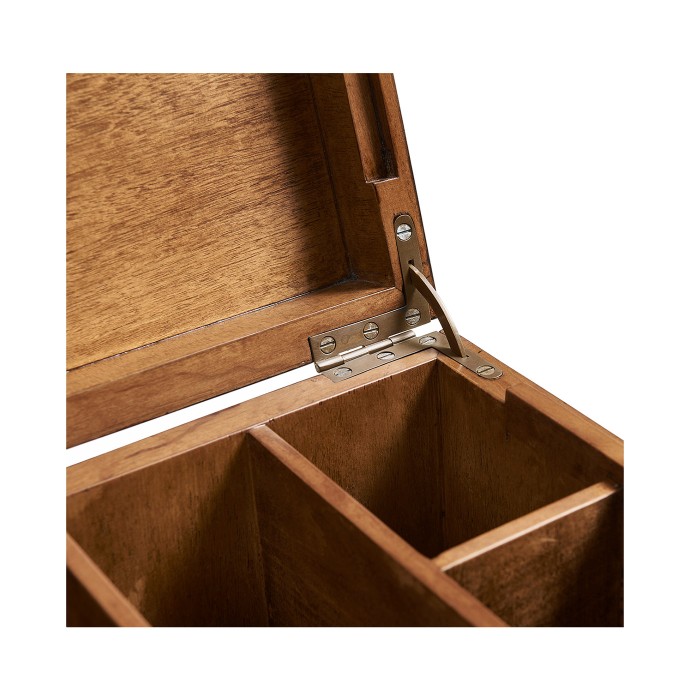 Rectangular Crotch Walnut Jewellery Box