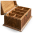 Rectangular Crotch Walnut Jewellery Box