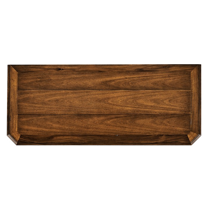 Latticework Walnut Side Cabinet