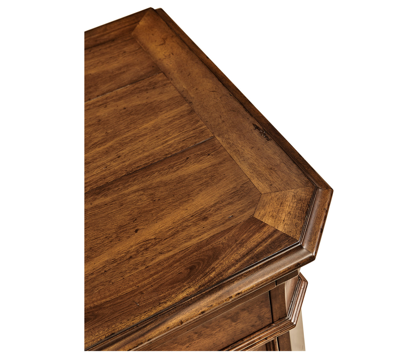 Latticework Walnut Side Cabinet