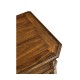 Latticework Walnut Side Cabinet