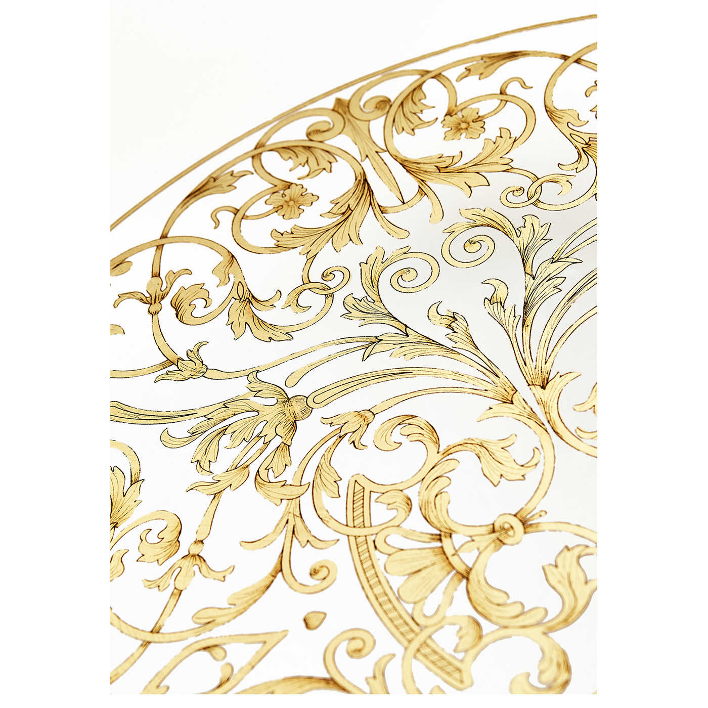 Circular Oyster & Églomisé Coffee Table