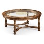 Circular Oyster & Églomisé Coffee Table