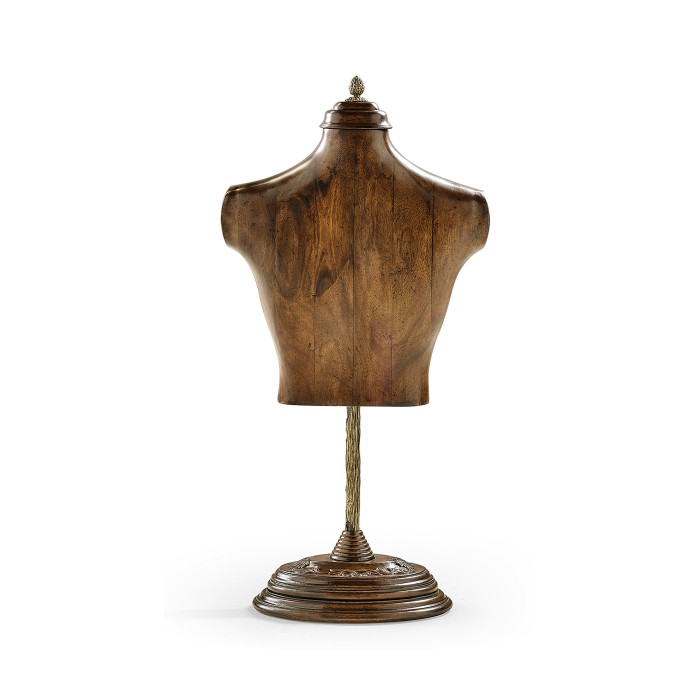 Large Male Wooden Mannequin & Torso on Stand