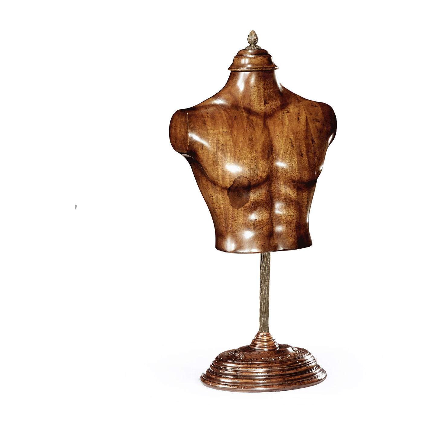 Small Male Wooden Mannequin & Torso on Stand