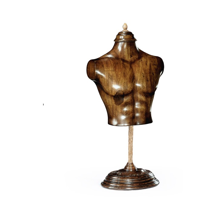 Small Male Wooden Mannequin & Torso on Stand
