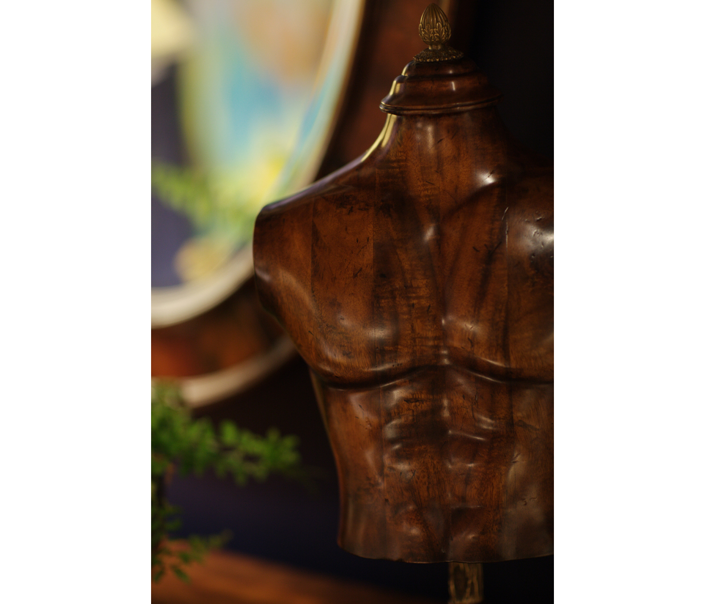 Small Male Wooden Mannequin & Torso on Stand